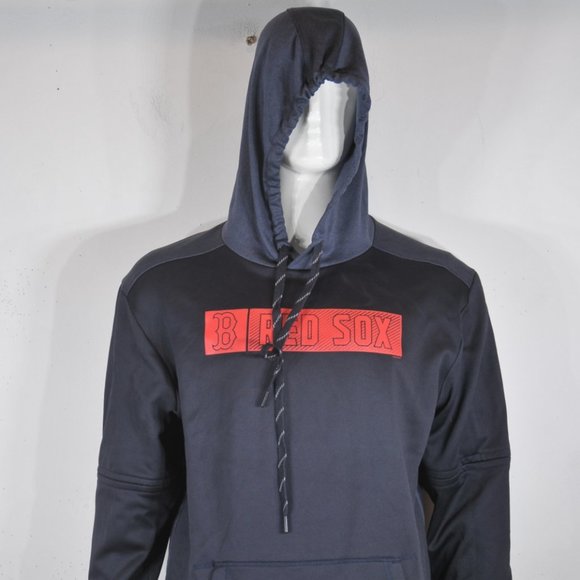 MLB Men's Red Sox Boston Light Hoodie XL Genuine Merchandise Blue NWT - Picture 1 of 6